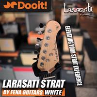 Gambar LARASATI ST001 By FENA Guitars Model SSS Electric Gitar Elektrik - White dari Dooit Music Store undefined 4 Tokopedia