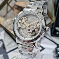 Gambar [BARU] FORSINING LUCID SILVER JAM TANGAN PRIA ORIGINAL AUTOMATIC OTOMATIS MECHANICAL MEKANIK SKELETON TEMBUS PANDANG TRANSPARAN RANTAI BESI STAINLESS STEEL ANTI AIR WATER RESIST dari Inspirasi Indonesia Market undefined 4 Tokopedia