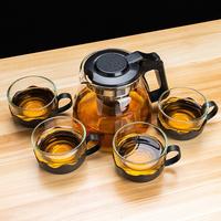 Gambar Set Teko Chinese Teapot 950ml dengan 4 Gelas – Elegan, Fungsional (Hitam) dari Wollmart Home Centerr undefined 1 Tokopedia