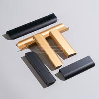 Gambar [761-LG] Gold Thin Invisible Aluminum Handle - Knob Tarikan Gagang Stainless Emas Lemari Pintu Laci Kabinet Furniture Elegan Klasik Classic Minimalis - 96mm (120mm)  dari Handle House ID undefined 3 Tokopedia