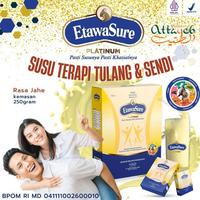 Gambar Etawasure Platinum isi 250gr Susu Kambing Etawa Plus Herbal Gamat Teripang jahe Temulawak kunyit sereh kelor dan kayu manis Susu Rasa jahe Sehat Tulang Sendi Mebantu Masalah Tulang Keropos Sendi Rematik Nyeri Otot Pegal Linu susu etawalin Susu Etawaku dari tisiamminimarket undefined 1 Tokopedia