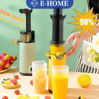Gambar E-Home SLOW JUICER 98% FRESH FRUIT Electric Portable blender juss buah Fruit Extractors Squeezer Mini Automatic PresserJuicer Machine Filter-Free TERJAMIN - Putih dari Household Electronic undefined 1 Tokopedia