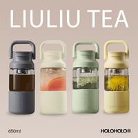 Gambar HOLOHOLO Liuliu Tea Cup Glass 650ML - Black dari Holoholo Indonesia undefined 1 Tokopedia