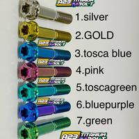 Gambar Paket baut titanium ALL PCX - Bluepurple , PCX 150 lokal dari A23 titanium bolt undefined 2 Tokopedia