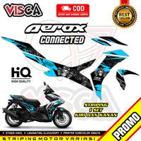 Gambar Striping Aerox 155 Connected / Aerox New Variasi Skull - Blue Sky dari Visca Stiker undefined 3 Tokopedia