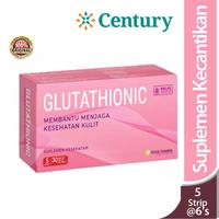 Gambar Glutathionic 5 Strip @6 Kaplet/Gluthathione/Suplemen kulit/flek hitam dari Century Healthcare Express undefined 1 Tokopedia