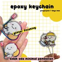 Gambar epoxy keychain custom by totole_id / epoxy glitter gantungan kunci / gantungan kunci raisin - MAX 3.5 CLEAR dari totoleid undefined 1 Tokopedia