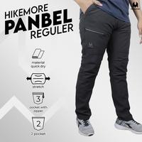 Gambar Hikemore Celana Hiking Running Quick Dry Pria Wanita  Sport Pants Panbel Reguler Original Bahan Quick Dry Semi Stretch - BLACK , M dari Riung Adventure undefined 3 Tokopedia