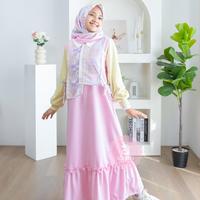 Gambar 𝐀𝐥𝐳𝐞𝐧𝐚 𝐊𝐢𝐝𝐬 - Gamis Anak Perempuan Katun 2 - 14 Tahun Dress Naomi Series - Biru, S dari Alzena kids moslem undefined 5 Tokopedia