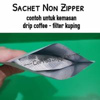 Gambar Sachet 10x12.5 10x12 kemasan drip coffee filter kopi hitam putih kraft saset bag packaging 10cm x 12cm hitam putih merah emas pink biru tosca black white gold red blue - Black Doff, Ecer 1 pcs dari Coffee Supplies undefined 4 Tokopedia
