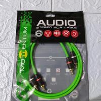 Gambar Kabel RCA Momentum GF Hijau 1 Meter RCA to RCA 2 Way Stereo Original (SKU IS) dari Karya Bangun Listrik undefined 1 Tokopedia