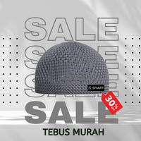 Gambar SHAFF - Peci Rajut terbaik oleh oleh haji dan umroh - 1pcs, Abu-abu dari Shaffstoreid undefined 4 Tokopedia