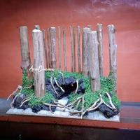 Gambar hardscape Jungle senggani moss sintetis aquarium aquascape - 15x30cm dari kikizhu aquascape undefined 3 Tokopedia
