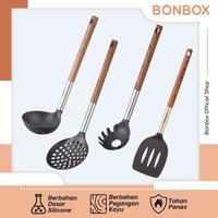 Gambar BONBOX WOOD HANDLE SPATULA Alat Set Dapur Masak Premium Spatula Tahan Panas Capitan Gorengan Centong Sendok Masak Sup Sutil BKE30817A BKE30818A BKE30815A BKE30816A - WOOD SOUP LADLE dari Toko Pusat Perabot Semarang undefined 1 Tokopedia