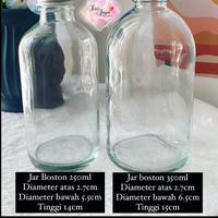 Gambar JAR KACA/BOTOL KACA BOSTOL PER PCS ALL VARIAN - 350 ML dari intijayabaking undefined 1 Tokopedia