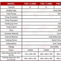 Gambar Furnace Top Door Ceramic Muffle B-ONE 2L/7L/10L/16L/25L Tanur Lab - 2L dari TRIDILAB undefined 2 Tokopedia