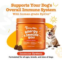Gambar Zesty Paws Allergy Immune Bites - Vitamin Anjing Allergy Lamb 360g dari Java Petco Tangerang undefined 2 Tokopedia