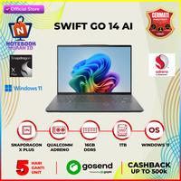 Gambar Acer Swift GO 14 AI SFG14 Snapdragon X Plus X1P 42100 16Gb 1Tb W11+Ohs 14.5 Wuxga 120Hz 100Srgb - STANDARD dari Notebook Murah ID undefined 1 Tokopedia