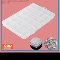 Gambar Organizer Grid Box Kotak Penyimpanan Perhiasan 13 Slot Multifungsi Plastic Storage Wadah Manik Sekat Kecil Mini - Transparant/Bening dari langsungklikbos undefined 1 Tokopedia