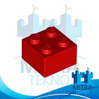 Gambar LEGO PARTS 300321 - Brick 2x2 Bright Red dari Mitra Tekno undefined 1 Tokopedia
