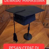 Gambar TOPI WISUDA MAHASISWA - PROMO GROSIR SISA 275 BJI - HARGA @ 10RB dari BTC - BLITAR TECHNO COMPUTER undefined 3 Tokopedia
