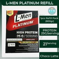 Gambar L-Men Platinum 800Gr Choco Latte - 25G Protein Lmen Refill Pack L Men Asli dari kapalsel undefined 1 Tokopedia