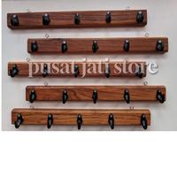 Gambar gantungan baju kastop hangers kayu jati asli dari Pusat jati_NEW undefined 2 Tokopedia