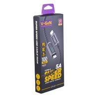 Gambar Kabel Data V-GeN CT1-27 Super Fast Charging 5A 100W Max PD QC 480Mbps Data Transfer Digital Display Type C to Type C 1 Meter dari Intact Official Store undefined 3 Tokopedia