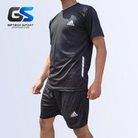 Gambar Kaos Olahraga Pria Lengan Pendek Baju Jersey Running Gym Lari Jogging - Hitam, M dari Giftech Sport_NEW undefined 4 Tokopedia