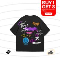 Gambar Skuy [Buy 1 Get 3] - Kaos Skuy Dewasa Lengan Pendek Baju Pria Bahan Cotton Combed 24s Kerah Bulat |Happiness SKY235 | Great Things Are Coming SKY236 |Keep Smiling  SKY243 (Beli 1 Dapat 3) - M dari SKUY.LTD undefined 3 Tokopedia