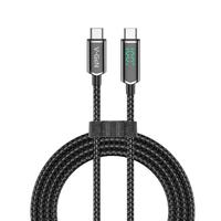 Gambar Kabel Data V-GeN CT1-27 Super Fast Charging 5A 100W Max PD QC 480Mbps Data Transfer Digital Display Type C to Type C 1 Meter dari Intact Official Store undefined 4 Tokopedia