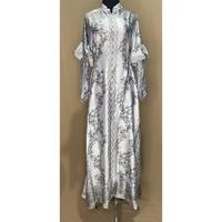 Gambar gamis tifya motif bunga bahan armani silk premium/gamis cantik - A dari supplier rok plisket undefined 3 Tokopedia