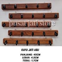 Gambar gantungan baju kastop hangers kayu jati asli dari Pusat jati_NEW undefined 1 Tokopedia