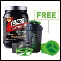 Gambar Terlariss L-Men Platinum 800Gr Whey Protein +Free Spider Shaker Lmen Harga Promo - Kacang Hijau, Shaker Spider dari Haikal Mart24 undefined 3 Tokopedia