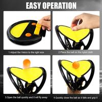 Gambar 1 Set Permainan Lempar Bola Tangan Permainan 2 Orang Bola Lempar Mainan Anak Tangkap Bola Single Double Group Olahraga - Hitam dari GemilangGoods3 undefined 4 Tokopedia
