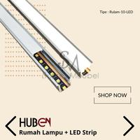 Gambar RULAM-10-LED - HUBEN / RUMAH LAMPU + LED STRIP 4000K NATURAL - Utuh 300 cm dari Sukses Meubel undefined 1 Tokopedia