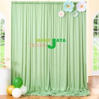 Gambar kain backdrop lamaran /weding/tunangan/dinding 3x3 dari Nandar jaya tenda 2 undefined 4 Tokopedia
