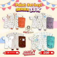Gambar Paket Serba 35 k Ekonomis Setelan Komplit Baju Bayi Baru Lahir New Born Baby Wear - Merah bata 1 dari Marsbabywear undefined 1 Tokopedia