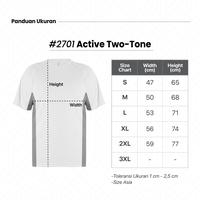 Gambar Kaos polos Dri-Fit New States Apparel 2701 - Blue / Charcoal, XL dari Cititex Kedoya undefined 4 Tokopedia