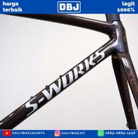 Gambar FRAMESET SPECIALIZED SWORKS TARMAC  SL8 2025 Gloss Carbon Red To Gold Blurred Speckle Metallic White Silver - 56 dari Daily Bike Shop_NEW undefined 5 Tokopedia