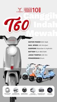 Gambar Sepeda Listrik Uwinfly T60 GREY 48V/12Ah Selis Uwinfly T60 - NFC System [ORI] dari Ashley Olshop Official Store undefined 5 Tokopedia