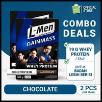 Gambar Terlariss Twin Pack: L-Men Gain Mass Chocolate 500Gr Good Quality - 800 gram keller dari Haikal Mart24 undefined 1 Tokopedia