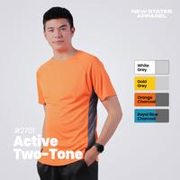 Gambar Kaos polos Dri-Fit New States Apparel 2701 - Blue / Charcoal, XL dari Cititex Kedoya undefined 1 Tokopedia