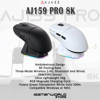 Gambar Ajazz AJ159 PRO 8K Three Mode Wireless + Magnetic Charging Base Gaming Mouse - BLACK dari Igamerworld Surabaya undefined 1 Tokopedia
