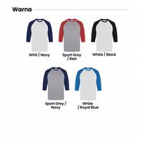 Gambar New States Apparel Premium Cotton Raglan 3/4 7260 ( Part 2 ) - White Black, M dari Cititex Kedoya undefined 5 Tokopedia