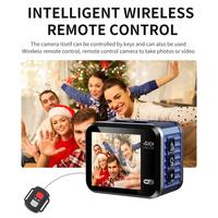 Gambar Mini Action Camera 4K 60FPS Ultra HD V8 WiFi Camera With Remote Control Screen Waterproof Sports DV Camcorder Driving Recorder - Blue, Without TF Card dari Cintashopwre undefined 2 Tokopedia