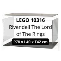 Gambar BOX AKRILIK DISPLAY LEGO 10316 RIVENDELL CASTLE LORD OF THE RINGS - Hitam dari Halmaheraaa undefined 2 Tokopedia