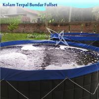 Gambar Kolam Terpal Bulat Bundar FULLSET Diameter 3 m Tinggi 90 cm dari Grosir Sumber Plastik undefined 4 Tokopedia