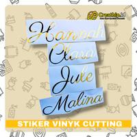 Gambar Stiker Cutting Custom Nama Bisa ditempel di Motor Laptop uk 9 x 18cm dari Creathip_ID undefined 4 Tokopedia