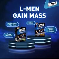 Gambar L-Men Gain Mass Banana 225 gram - Suplemen Penambah Massa Otot Tinggi Whey Protein dari slimming medicine shop undefined 3 Tokopedia